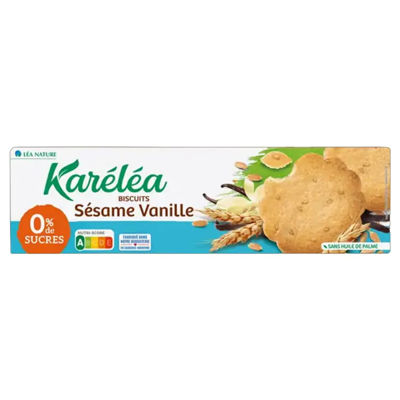 xx Karéléa Biscuits Sésame Vanille Sans Sucre - 132g