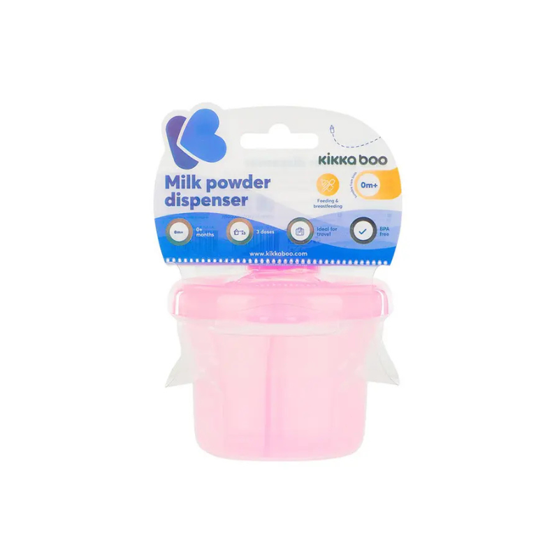 xx Kikkaboo Boite doseuse de lait Rose
