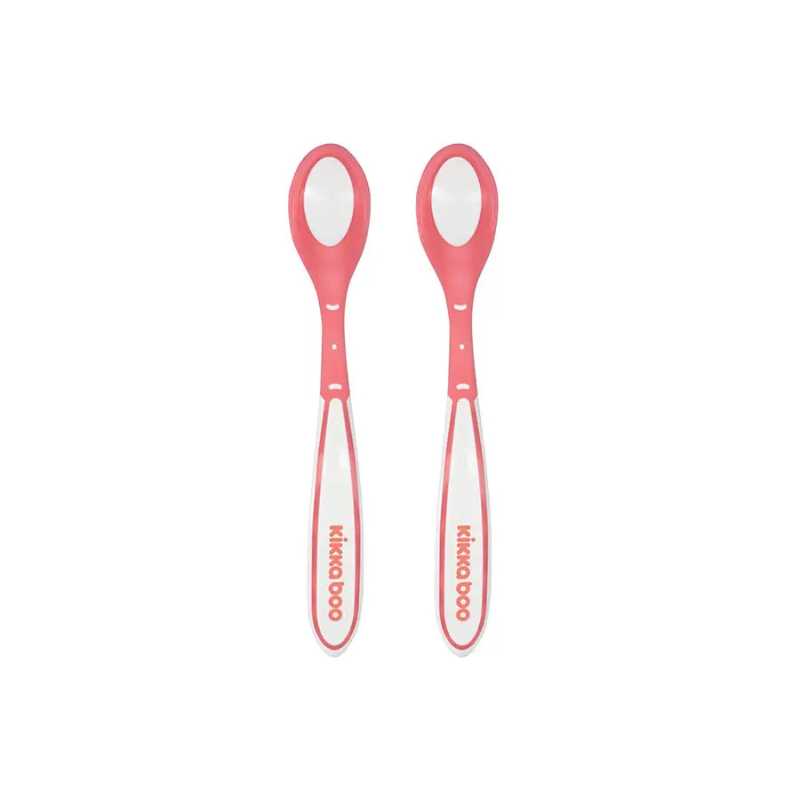 xx Kikkaboo Cuillères à détection de chaleur Boo 2pcs Rose