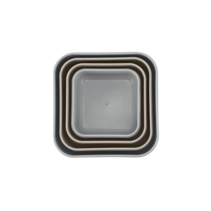 KikkaBoo Lot de 4 boîtes à lunch Kitty Cat Gris