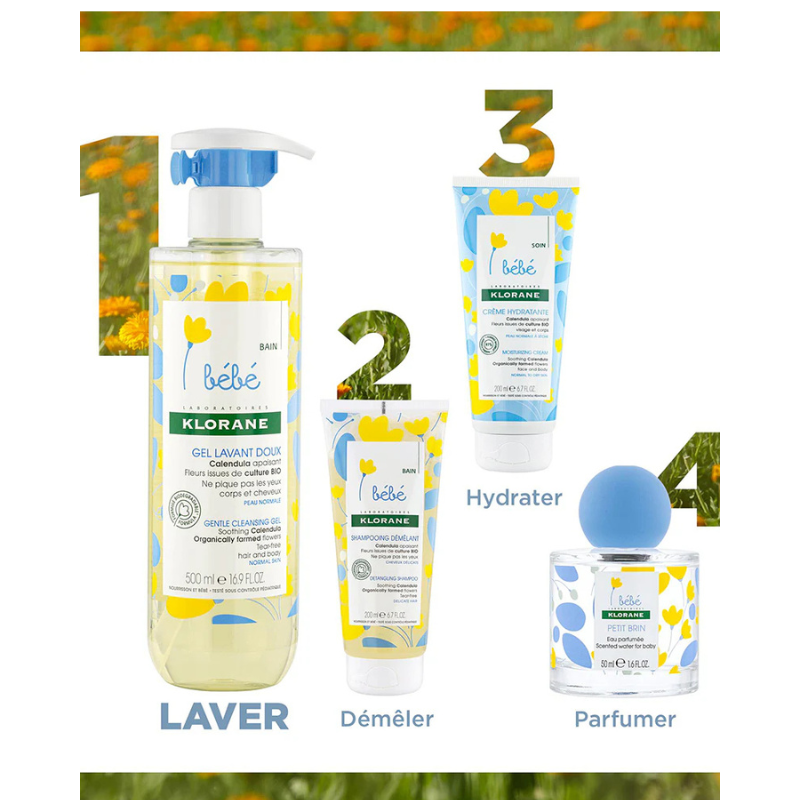 Klorane Bébé Gel lavant doux au Calendula apaisant - 500ml