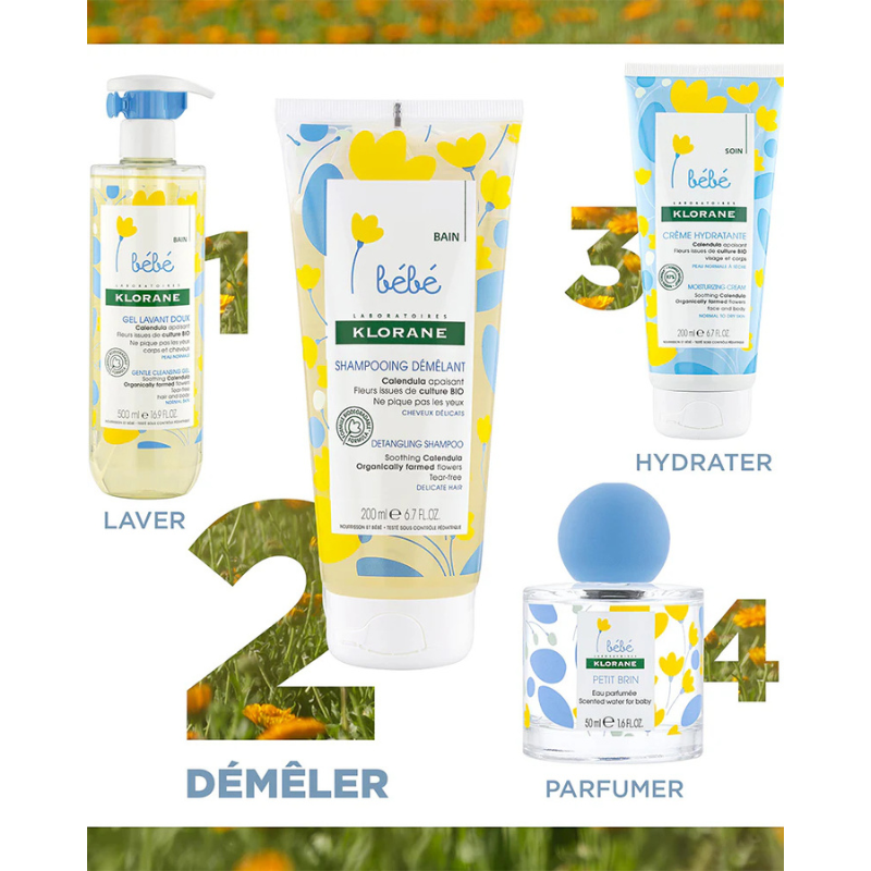 Klorane Bébé Shampooing démêlant au Calendula apaisant - 200ml
