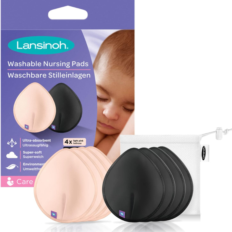 xx Lansinoh I Coussinets d'allaitement lavables couleurs 8 Pc