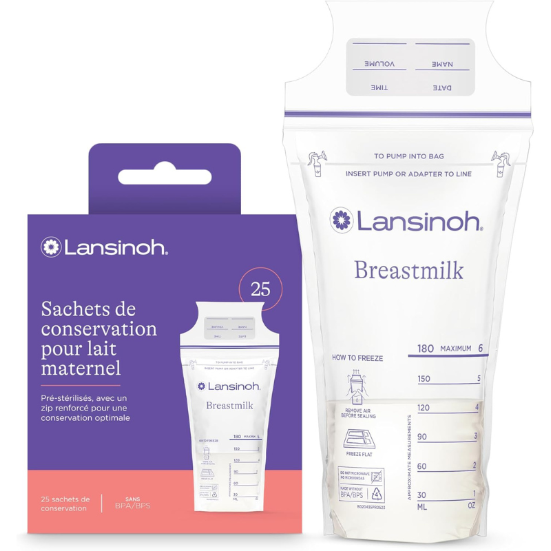 xx Lansinoh Sachets de Conservation du Lait Maternel 25 Unités
