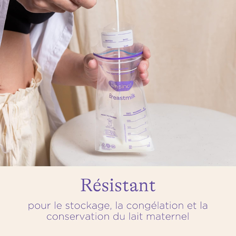 Lansinoh Sachets de Conservation du Lait Maternel 25 Unités