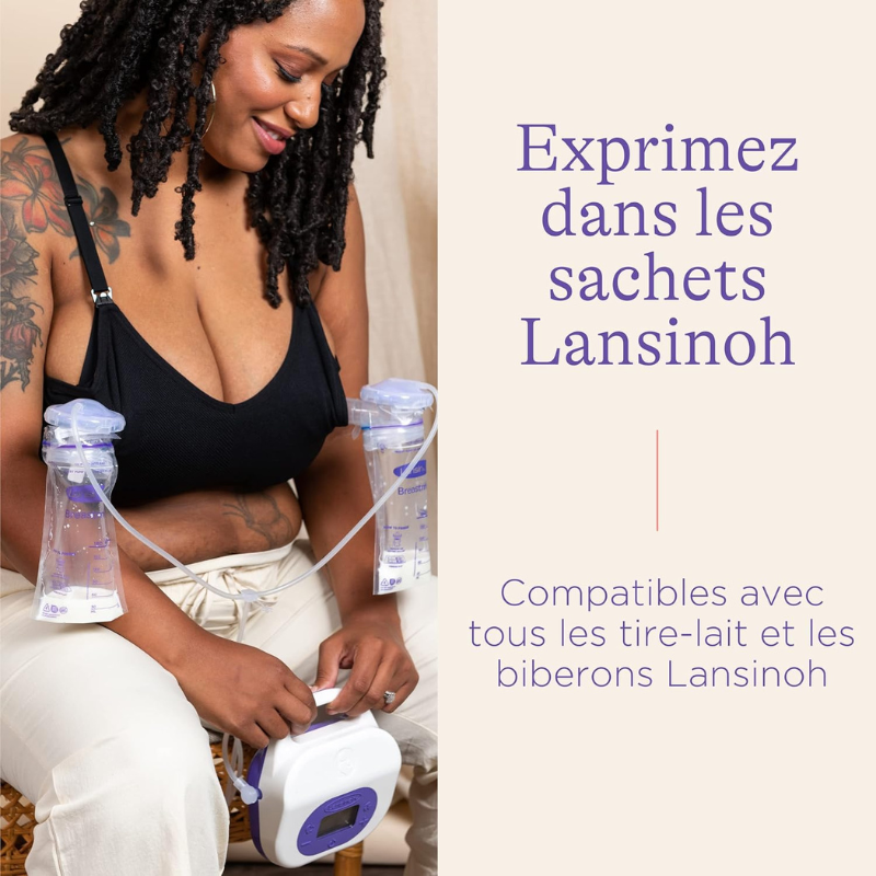 Lansinoh Sachets de Conservation du Lait Maternel 25 Unités