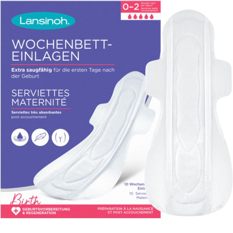 xx Lansinoh Serviettes maternité I Extra absorbantes I Dès l'accouchement 0-2