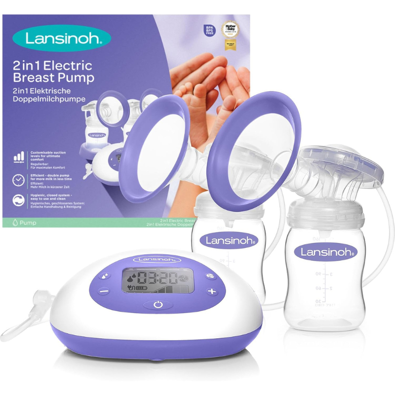 xx Lansinoh Tire lait Electrique Double 2-en-1