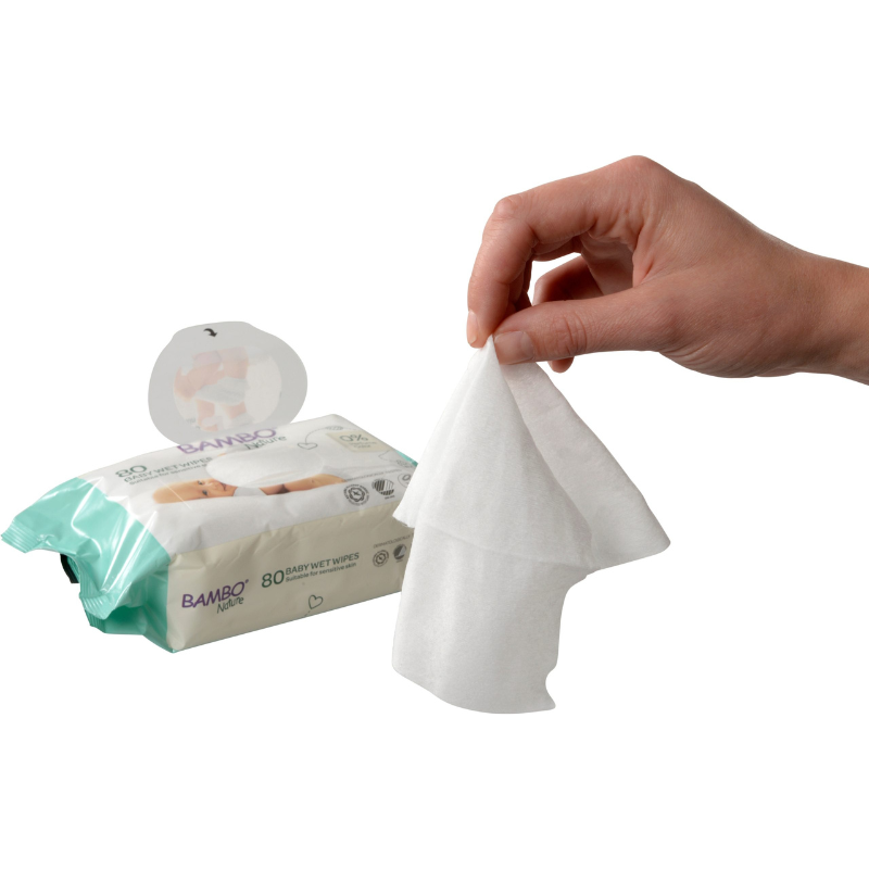 Lingettes humides Bambo Nature 80 unités