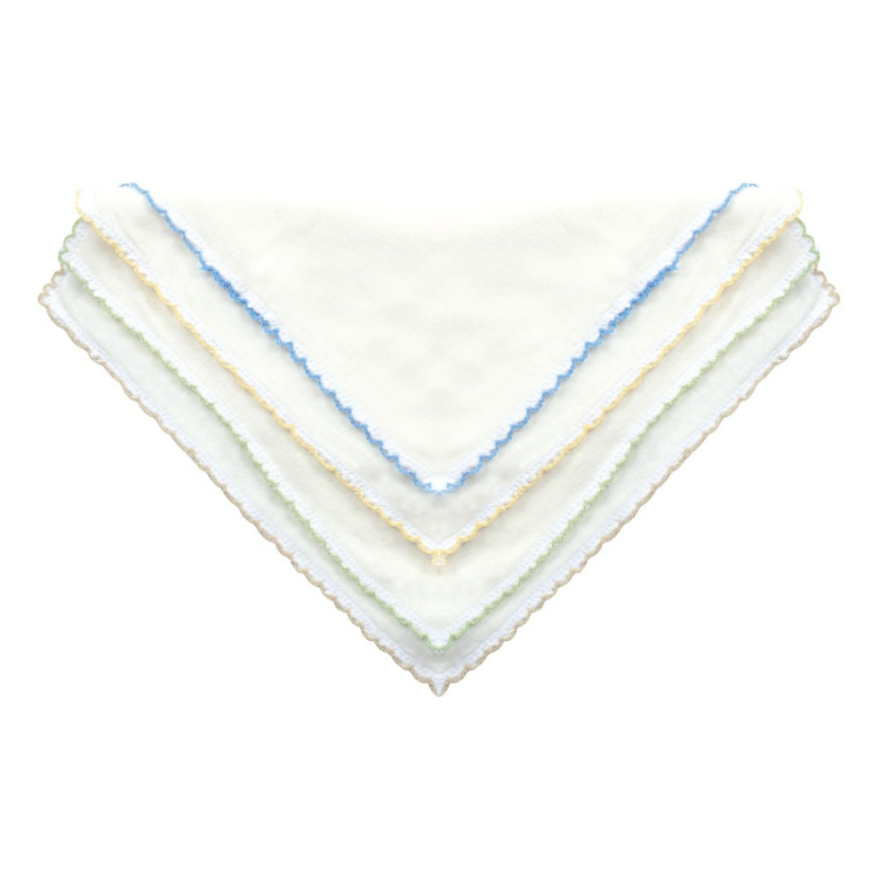 xx Lingettes pour bébé en coton peigné, lot de 10