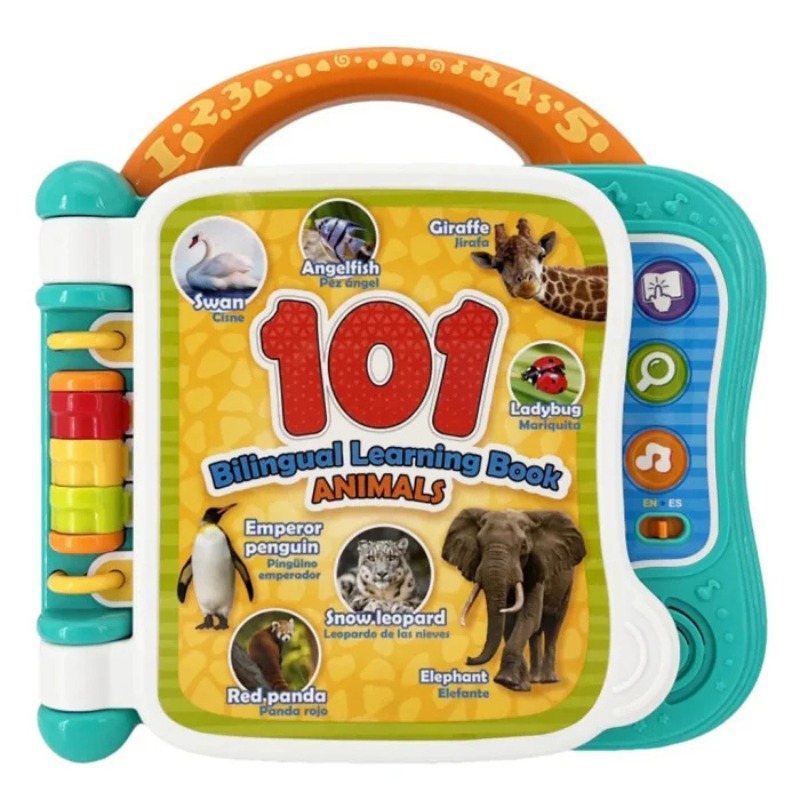 xx Livre d'apprentissage bilingue -101 Animaux-  18m+  pour emmener partout – winfun