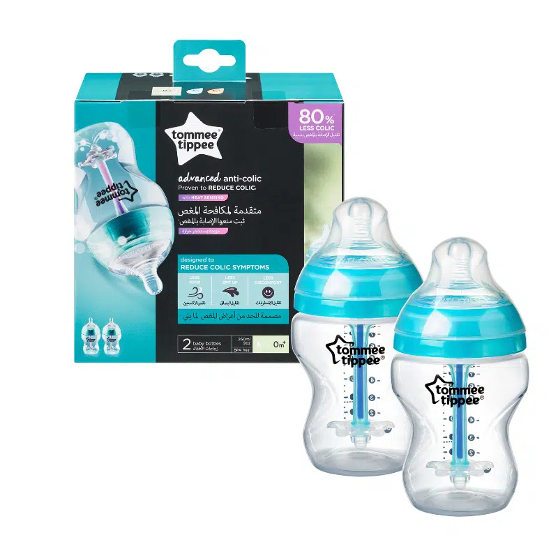 xx Lot de 2 Biberons Anticholique Avancé 260 ml – Tommee Tippee