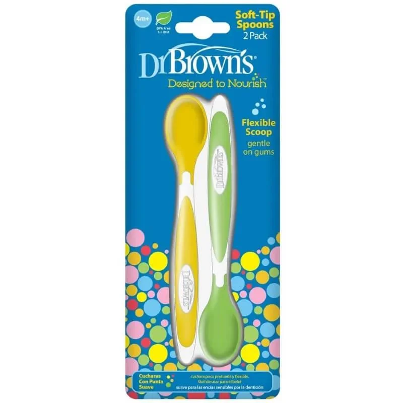 xx Lot de 2 cuillères à bout souple Dr Brown’s