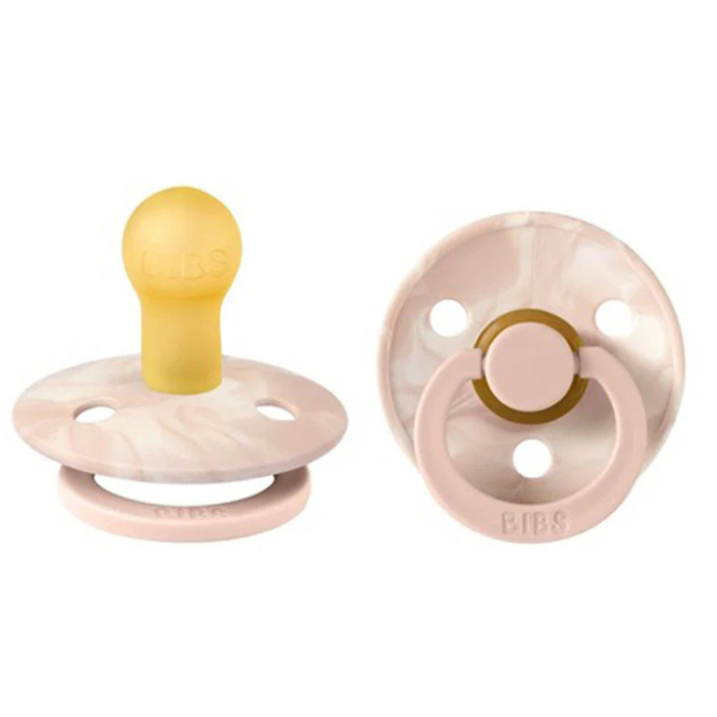 xx Lot de 2 Sucettes Bibs – Blush -Ivoire