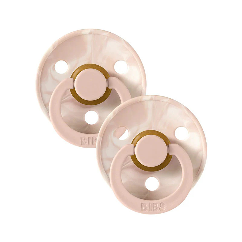 Lot de 2 Sucettes Bibs – Blush -Ivoire