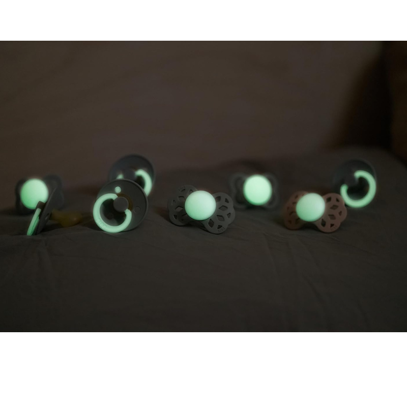 Lot de 2 Sucettes Rondes Nuit Bibs - Blush & Vanilla