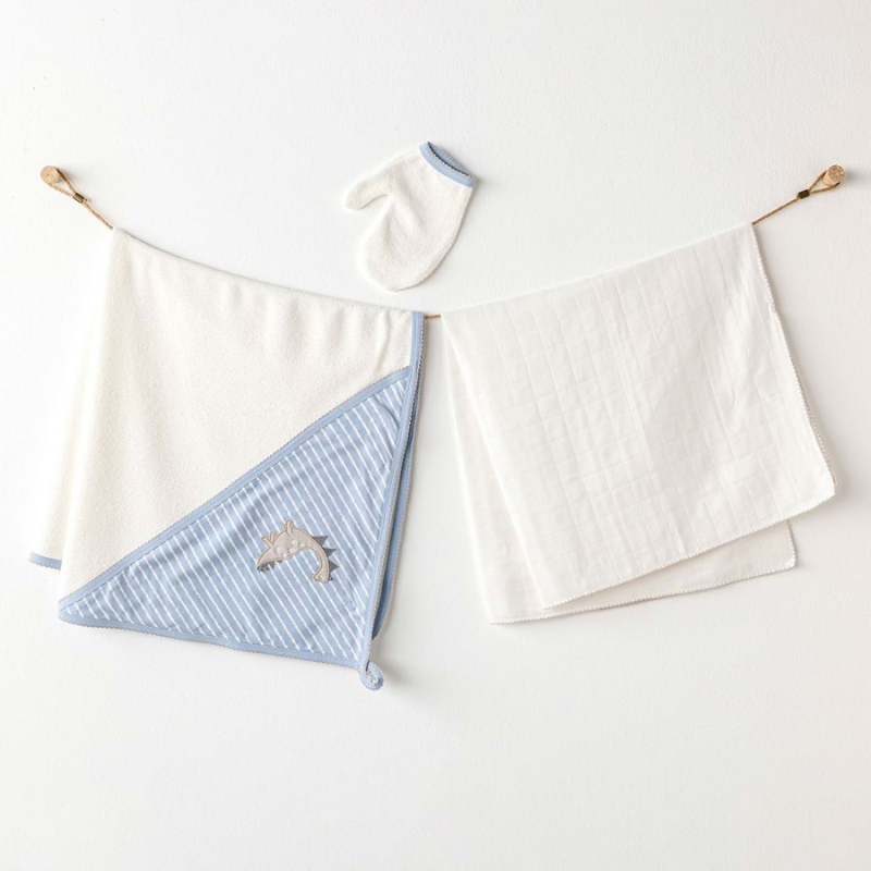 Lot de 3 serviettes en mousseline pour bébé – Dinosaures
