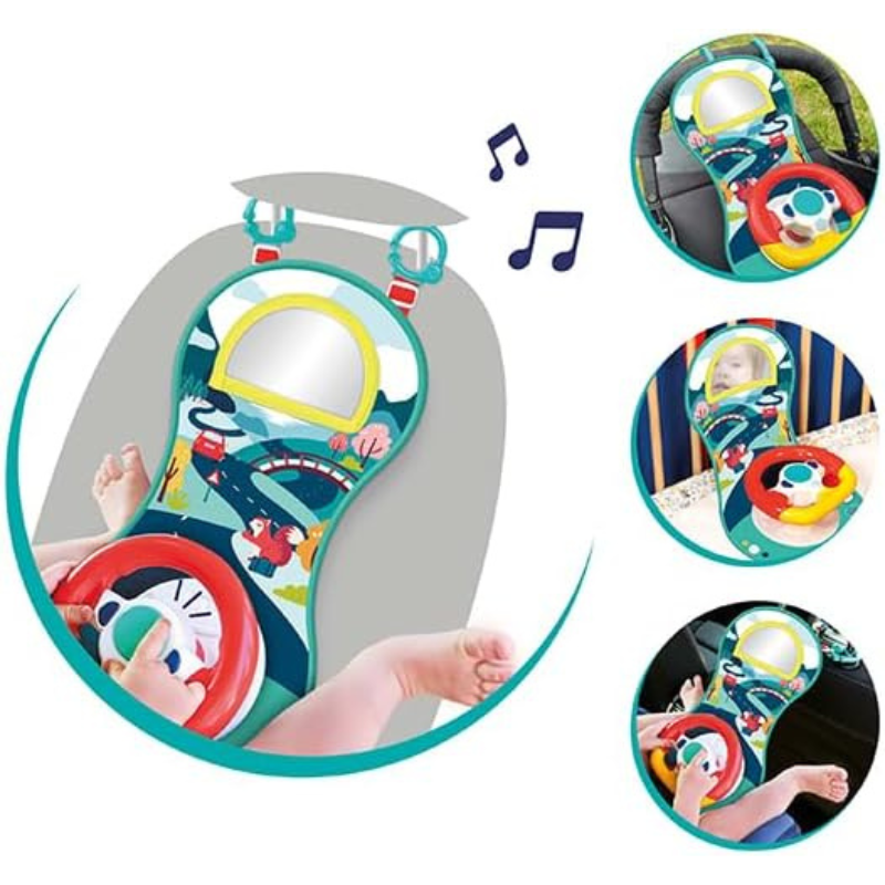 Ludi - Activité Voiture - Volant Sonore Et Lumineux