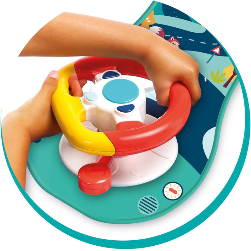 Ludi - Activité Voiture - Volant Sonore Et Lumineux