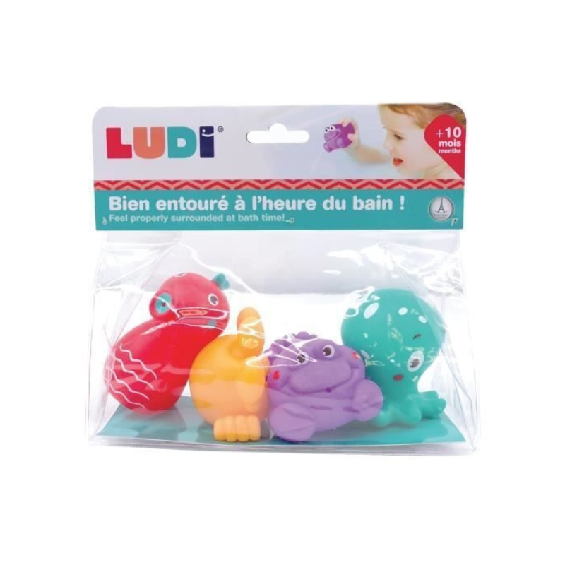 Ludi - Animaux Marins En Plastique - Des 6 Mois