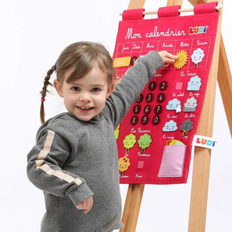 Ludi Calendrier Basic Rose Jouet Éducatif 3ans+