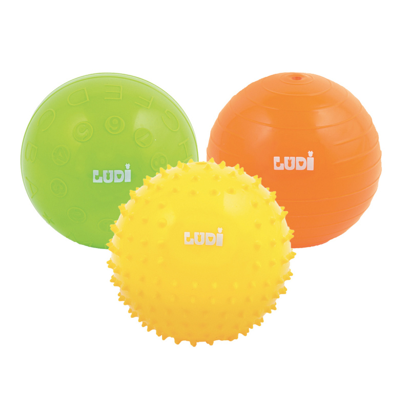 xx LUDI - Coffret De 3 Petites Balles Sensorielles
