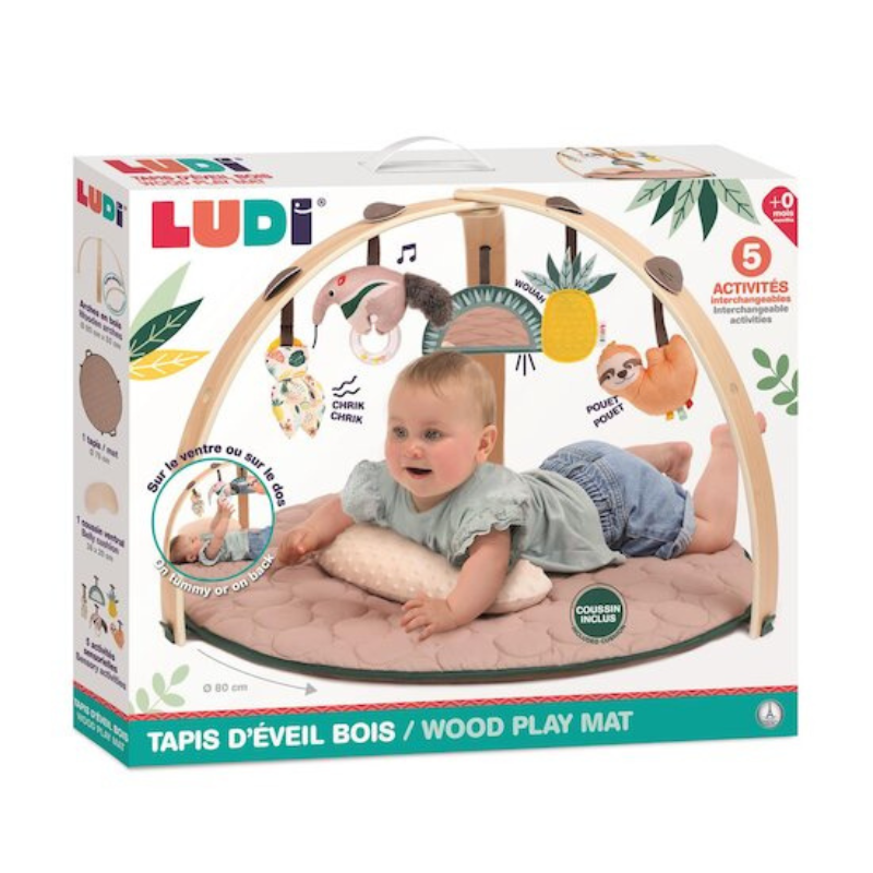 Ludi Tapis arche bois Beige