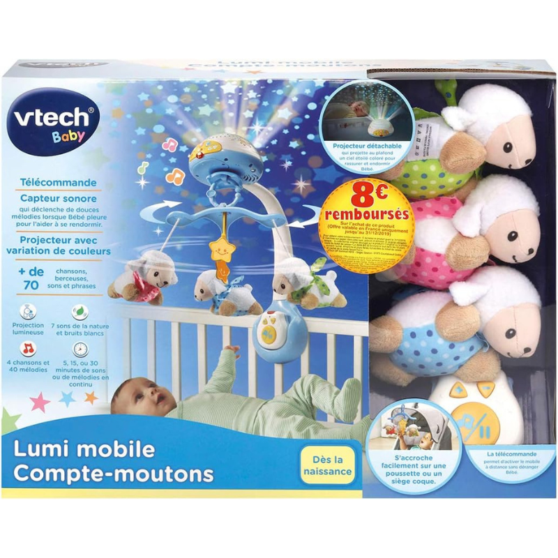 Lumi mobile compte-moutons bleu de Vtech