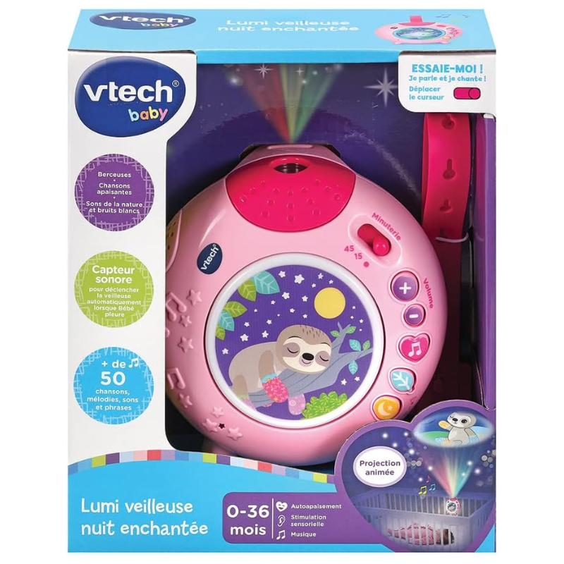 Lumi veilleuse nuit enchantée Vtech-rose