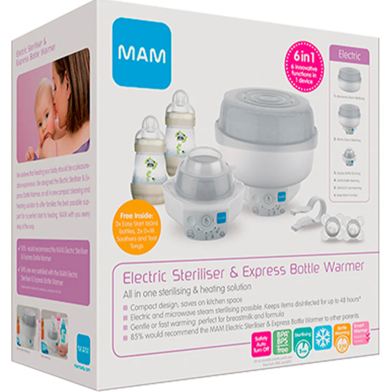 xx MAM 6in1 Express Electric Sterilizer - Bottle Warmer