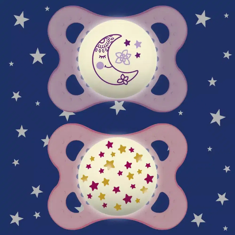 Mam Lot de 2 Sucettes Original Nuit