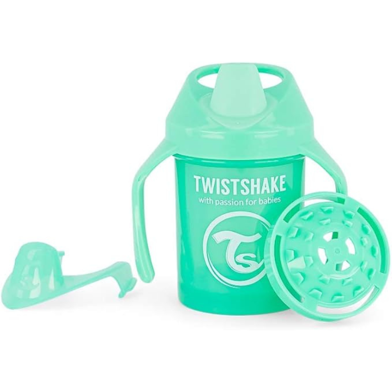 Mini mug anti-fuite Twistshake 230 ml  4M et plus - Vert