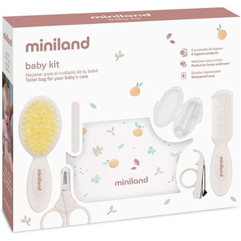 Miniland Kit de Soin pour Bébé Valencia - 6 Accessoires Essentiels
