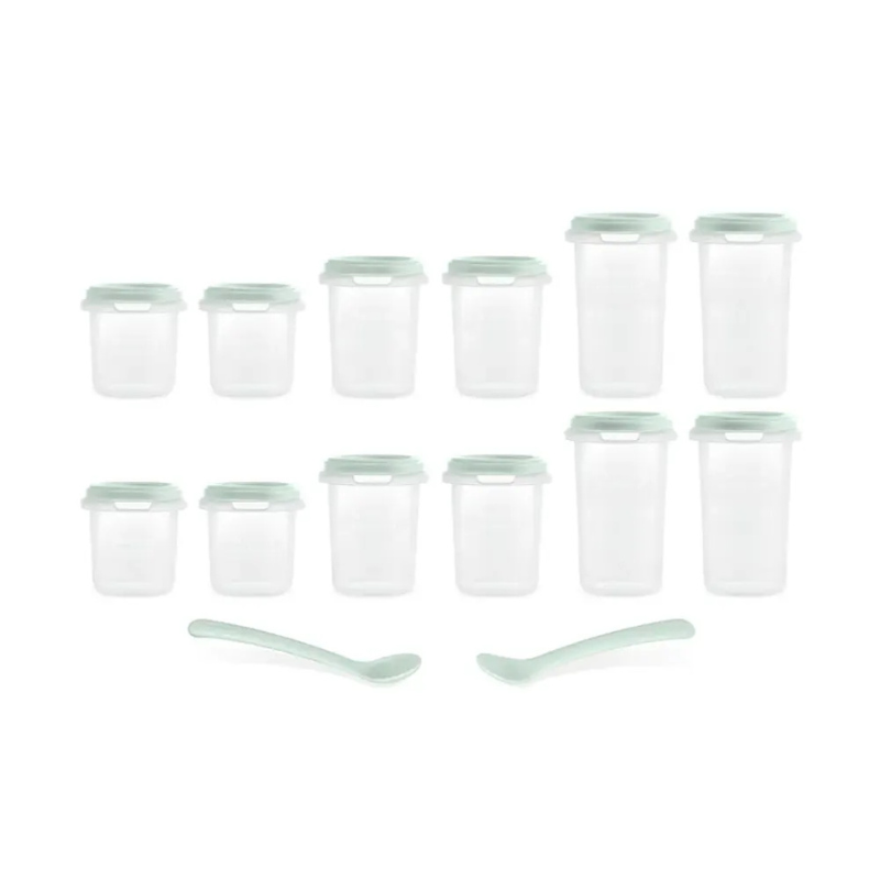 Miniland Set de 12 Pots de Conservation Mint