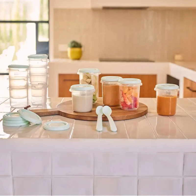 Miniland Set de 12 Pots de Conservation Mint