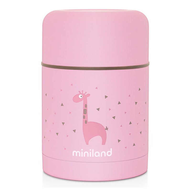 Miniland Thermos 600ml pour aliments solides rose