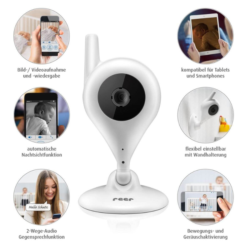 Moniteur pour bébé intelligent IP BabyCam -Reer
