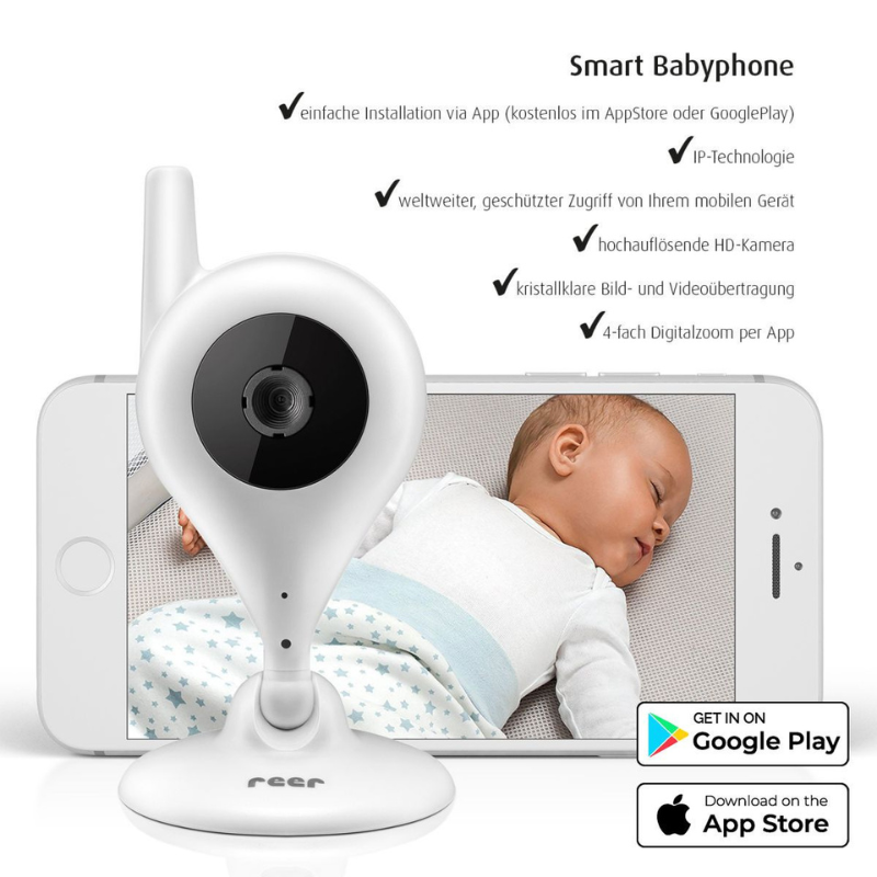 Moniteur pour bébé intelligent IP BabyCam -Reer