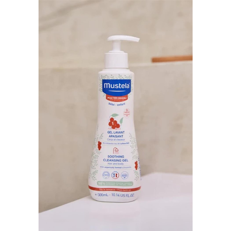 MUSTELA gel lavant apaisant corps et cheveux peau très sensible 300 ml