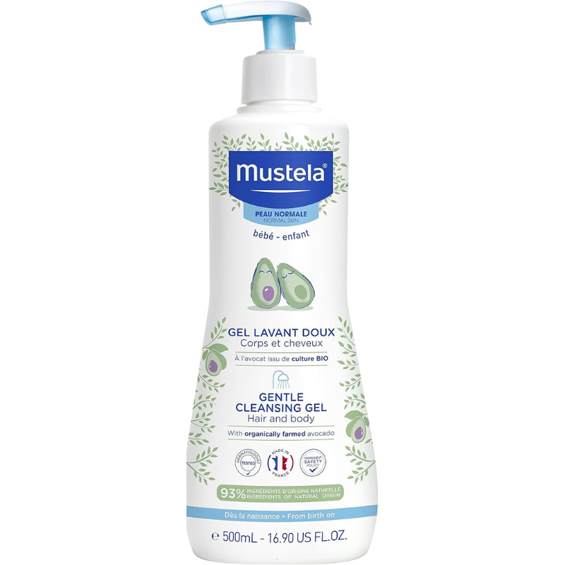 xx Mustela Gel Lavant Doux Flacon Pompe 500 ml