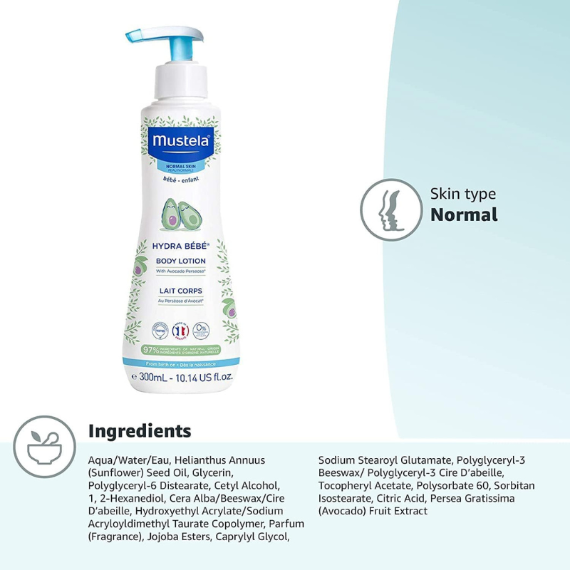 Mustela Hydra Bébé Lait Corps, 300 ml