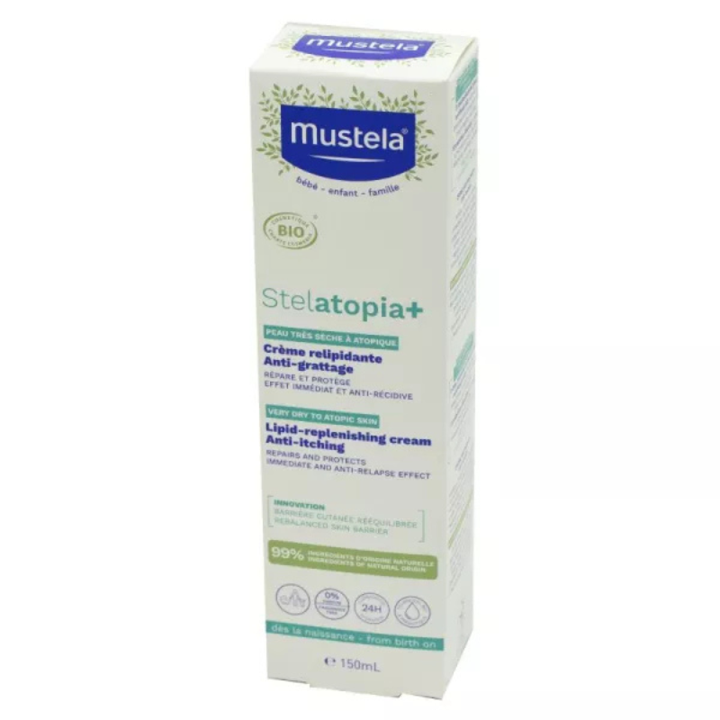 Mustela Stelatopia+ Crème Relipidante Anti-Grattage Bio 150 ml