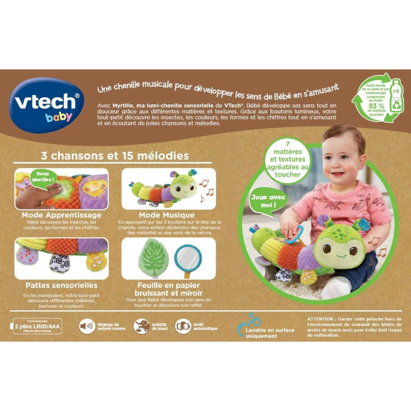 Myrtille ma lumi-chenille sensorielle-Vtech
