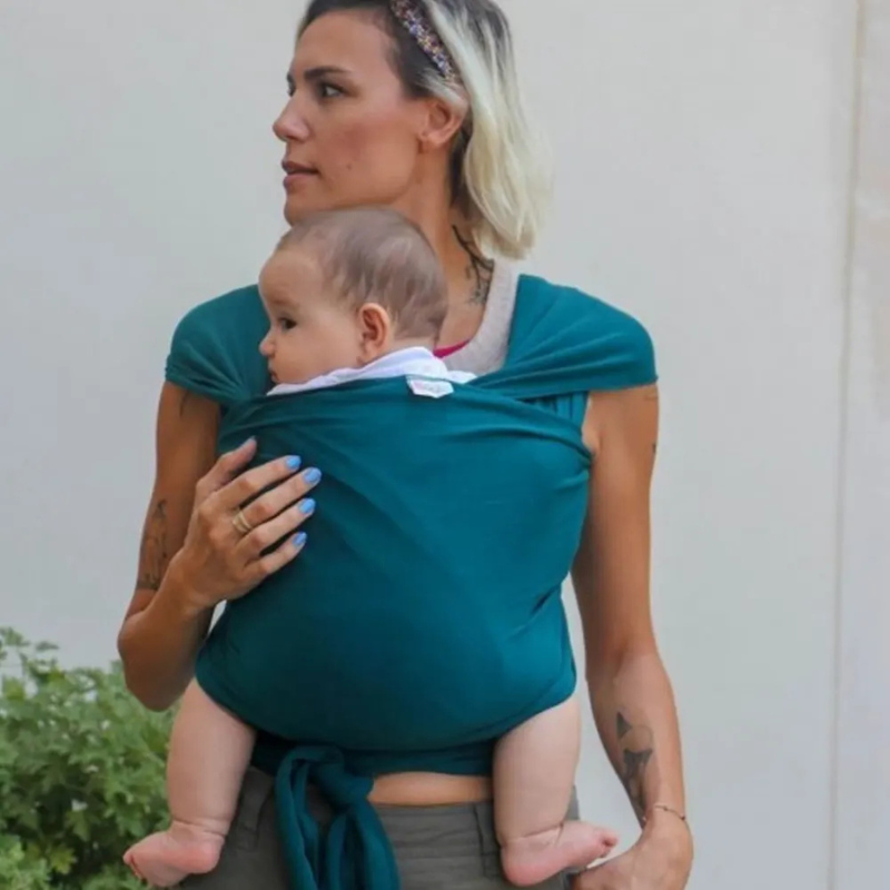 Neko Écharpe de Portage Bébé - Vert Pétrole