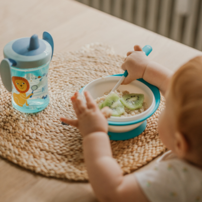 NUK Set Repas 4 pièces bleu 6 mois et plus