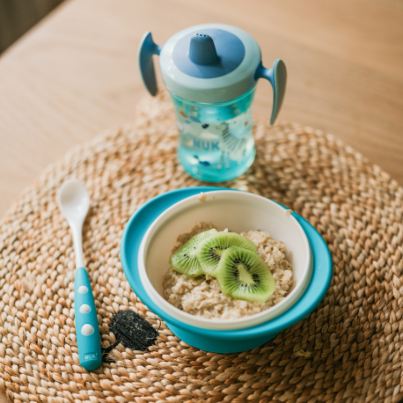 NUK Set Repas 4 pièces bleu 6 mois et plus