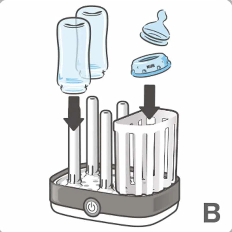 Nuk Stérilisateur à vapeur Vario Express – 6 biberons