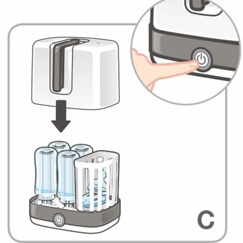 Nuk Stérilisateur à vapeur Vario Express – 6 biberons