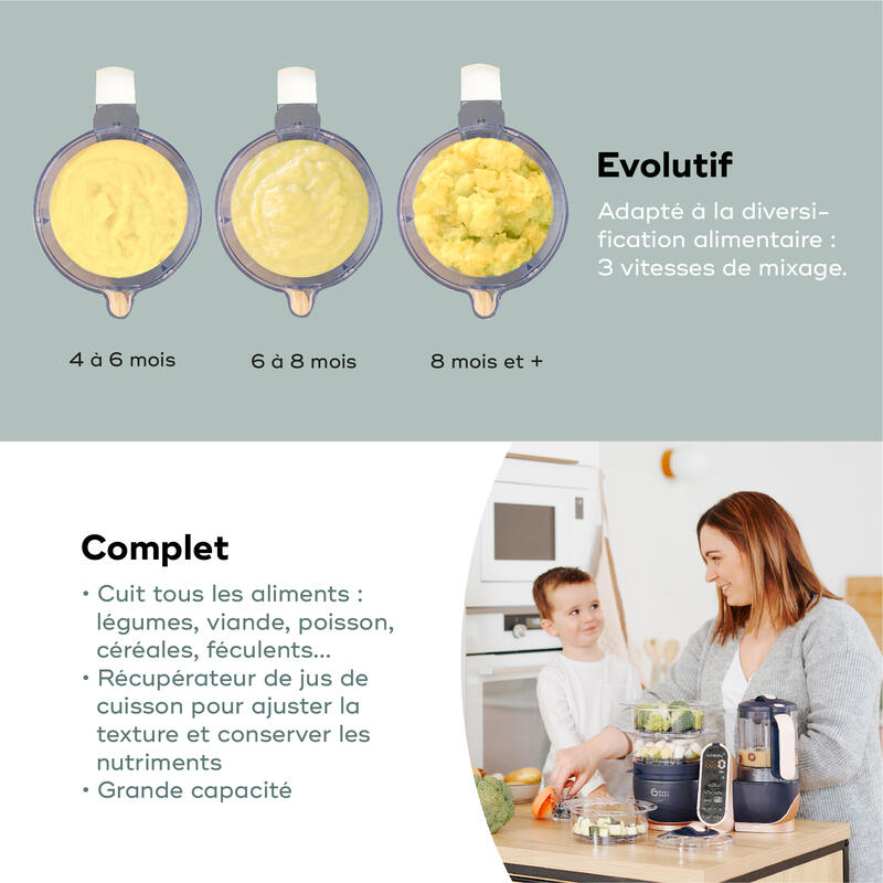 Nutribaby(+) XL Robot multifonctions bébé Grande capacité - BABYMOOV