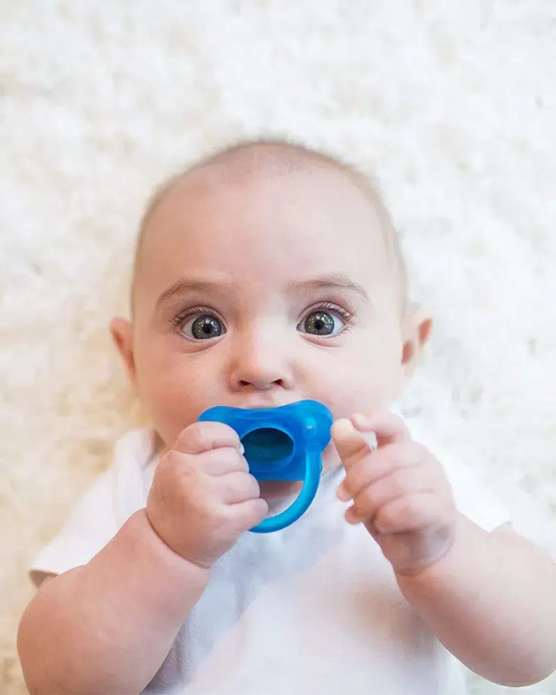 Pack de 2 Sucettes en silicone Dr. Brown’s HappyPaci 0M+ – Bleu